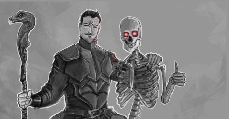 Скелет маг днд