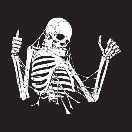 Скелет рисунки