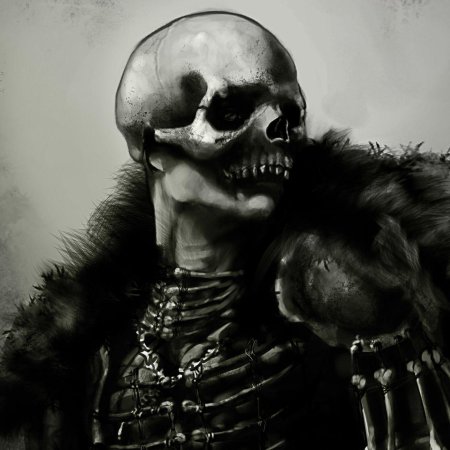 Скелет воин арт