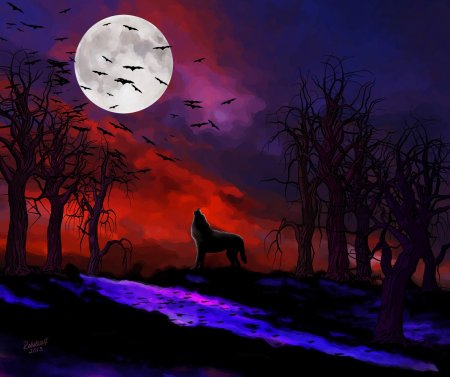Полнолуние арт