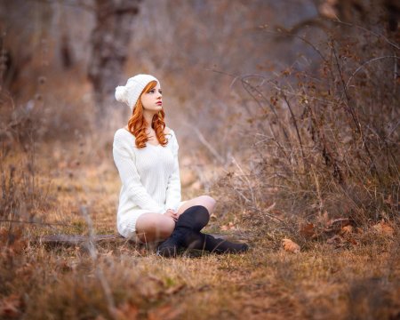 Фотосессия в осеннем лесу