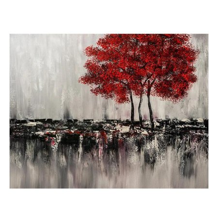 Картина в серо красных тонах