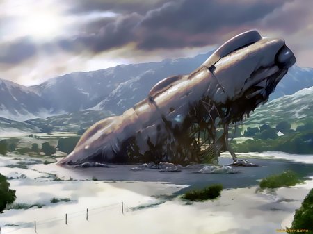 Обломки космического корабля