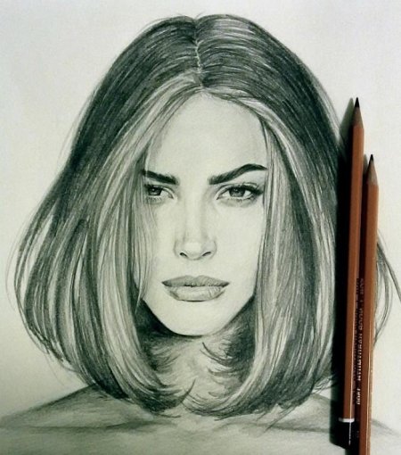 Портреты девушек для срисовки
