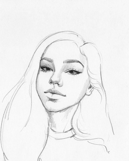 Набросок женского лица