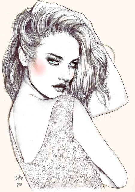 Рисунки девушек