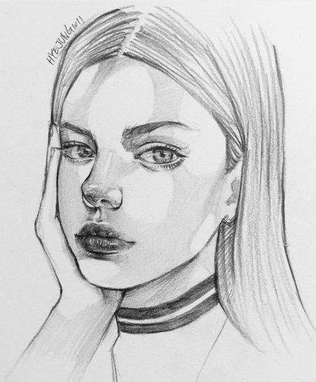 Рисунки карандашом портрет