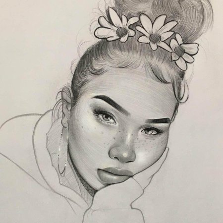 Рисунки девушек карандашом