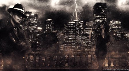 Город в стиле нуар