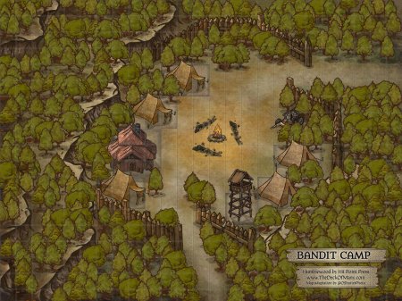 Лагерь разбойников днд карта