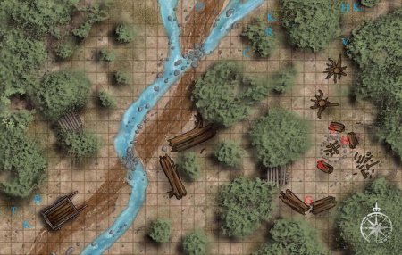 Лагерь разбойников днд карта