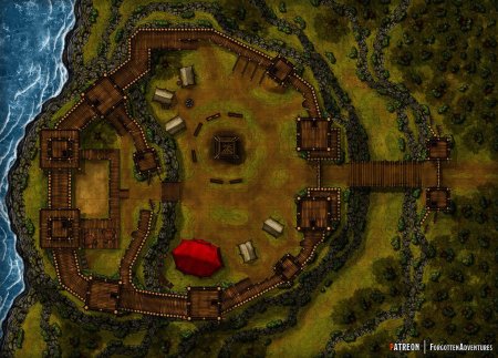 Карта форта днд