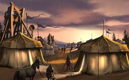 Лагерь кочевников фэнтези арт