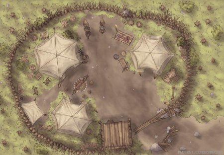 Лагерь разбойников днд карта