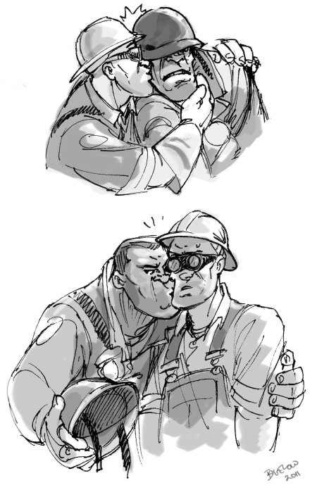 Team fortress 2 инженер и солдат