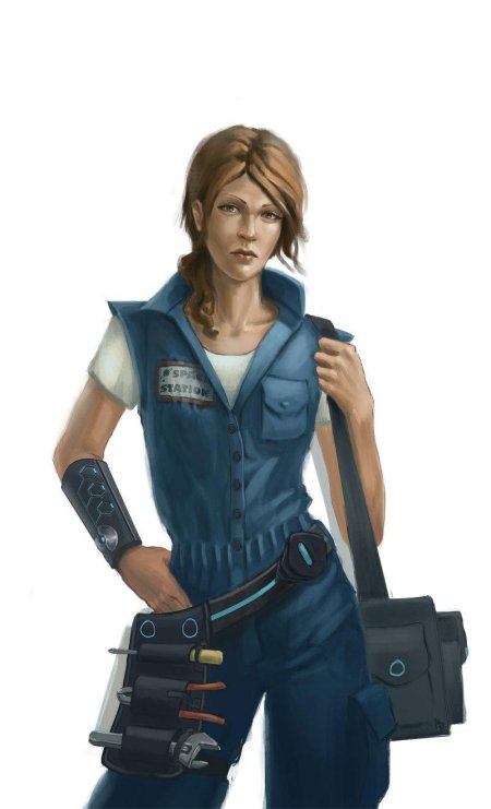 Механик sci fi арт