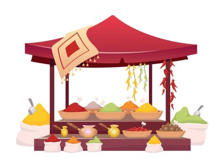 Палатка на ярмарке вектор