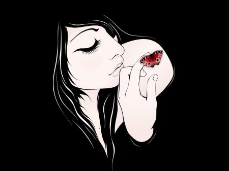 Девушка рисунки