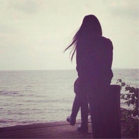 Грустная ава для девушки