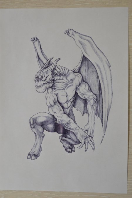 Горгулья рисунок