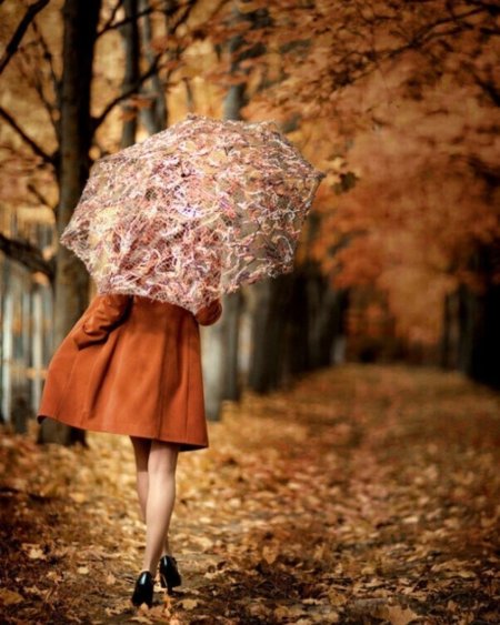 Девушка осень