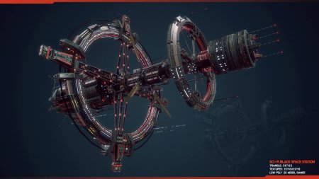 Космическая боевая станция sci fi