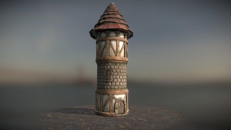 Башня тауэр 3д модель