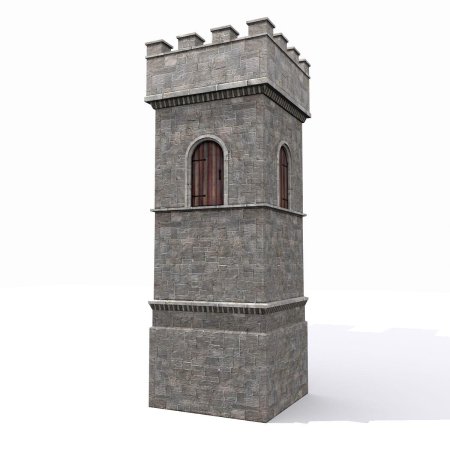 Сторожевая башня средневековая диорама