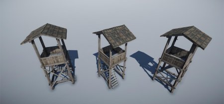 Деревянная наблюдательная вышка