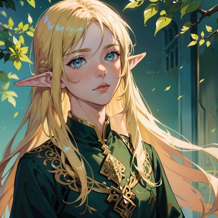 Эльфийка лучница аниме