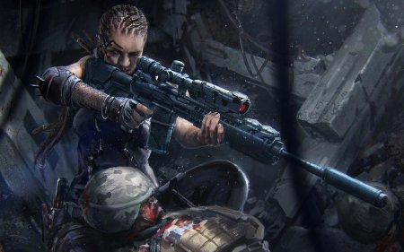 Cyberpunk 2077 снайпер