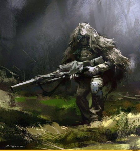 Снайпер в гилли арт