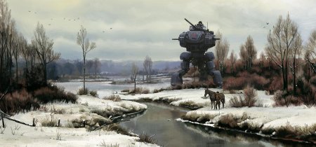 Дизельпанк постапокалипсис деревня