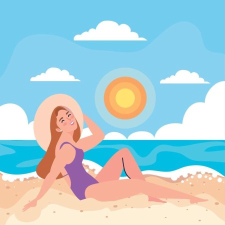 Женщина на пляже