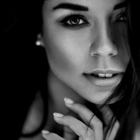 Красивая девушка чб