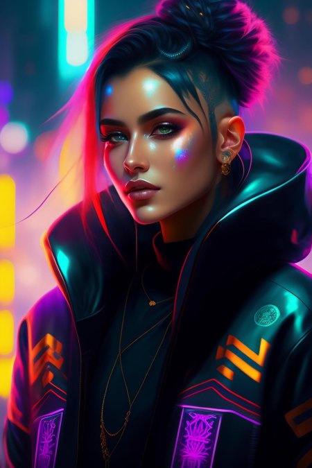Киберпанк девушка