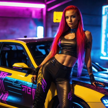 Киберпанк девушка