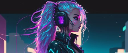 Киберпанк девушка