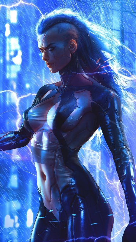 Киберпанк девушка