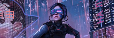 Киберпанк девушка