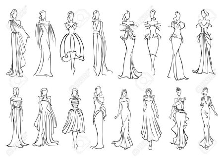 Платье эскиз