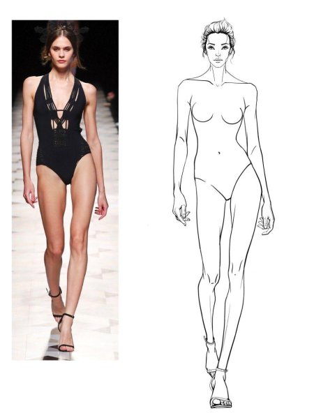 Модель для эскиза