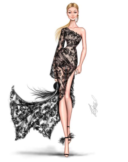 Платье эскиз