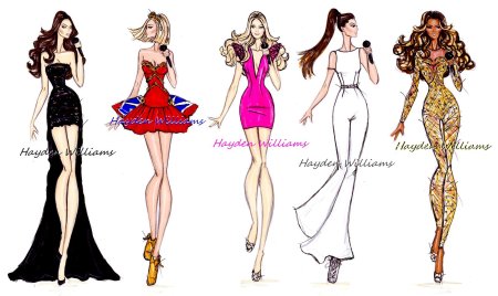 Зарисовки моделей одежды