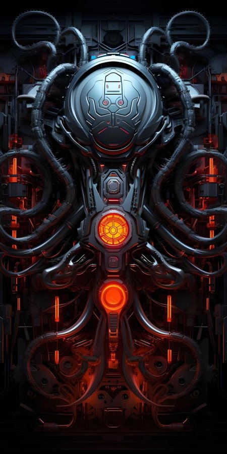 Футуристические обои на телефон