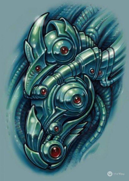 Тату биомеханика органика