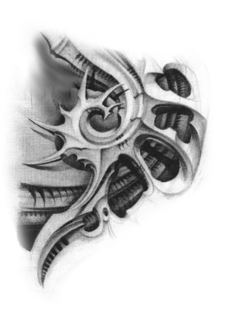 Тату эскизы биомеханика мужские