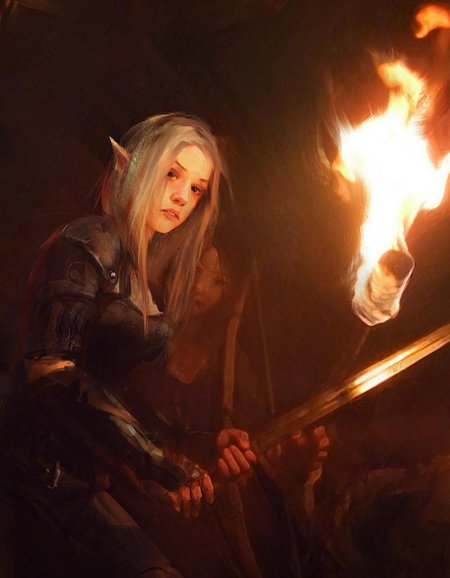 Фэнтези эльфийка