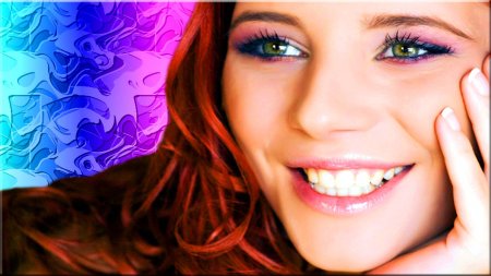 Счастливые глаза женщины