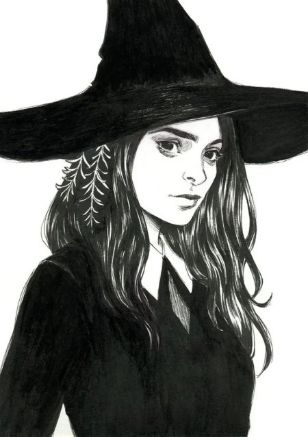 Ведьма для рисования